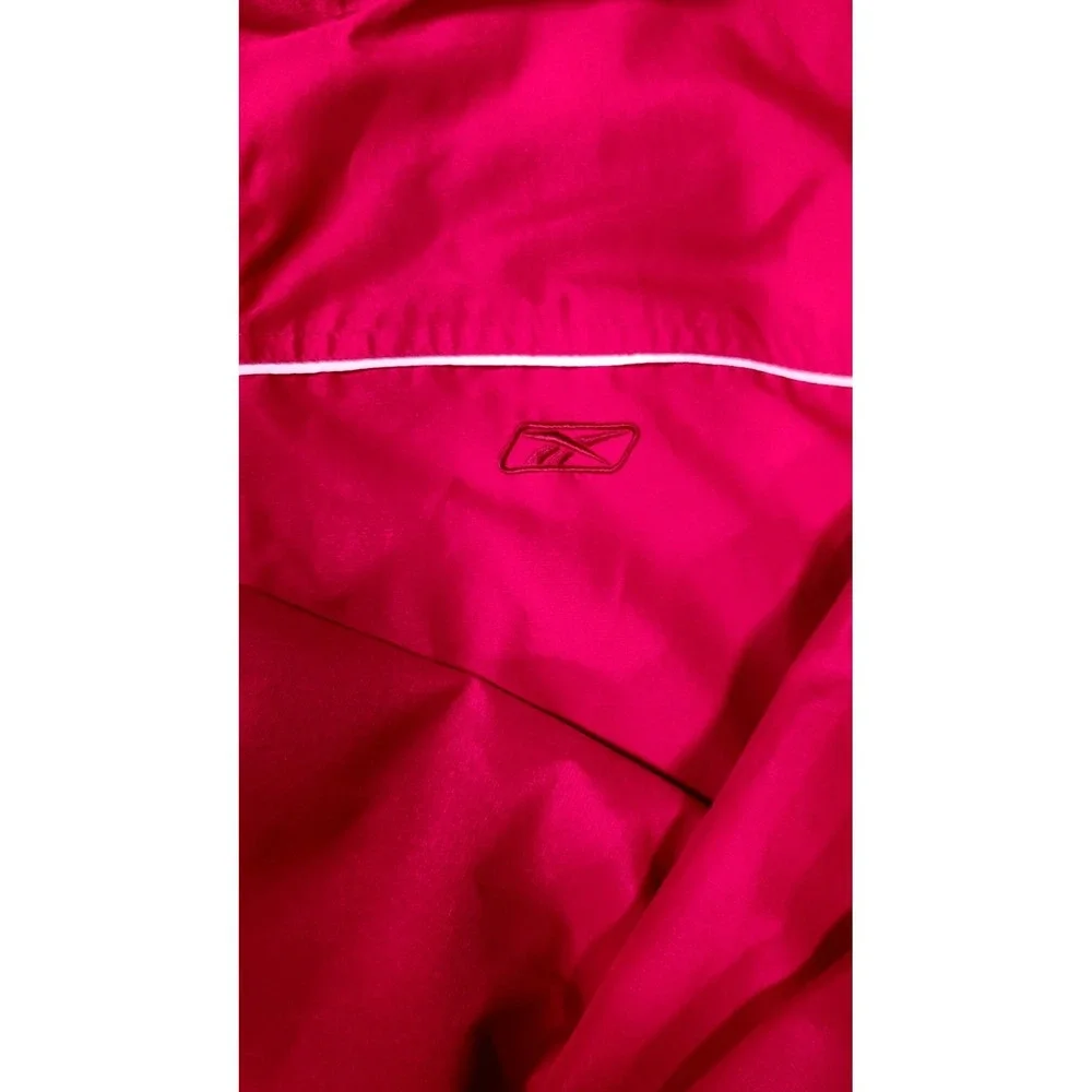 Vintage Y2K Reebok Athletic Tracksuit Set Red Full Zip Jacket & Black Pants Med